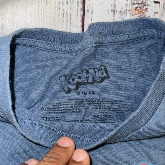 Kool Aid Mens Kool-Aid Retro Jammers Retro Graphic Blue Shirt New Medium - Picture 2 of 5